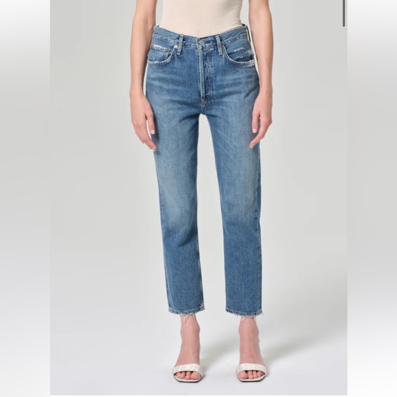 AGOLDE Riley High Rise Crop - Picture 1 of 9